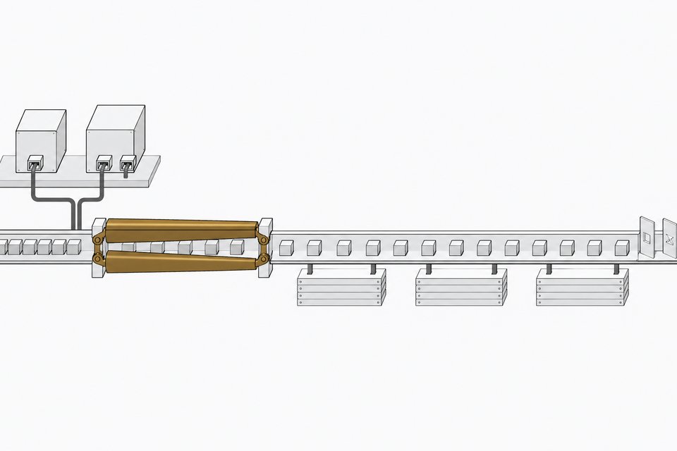 A pipeline diagram-style illustration of a model's context window of token blocks passing through a scaling stage that doubles its length, fed by two launch units, representing serving Sage-A1.5 at 512K context with YaRN.
