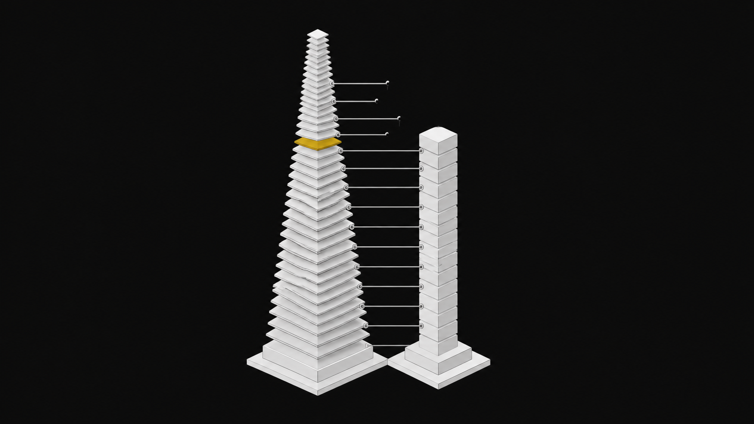 Two parallel stacked columns—one representing AI coding agent task volume, the other a budget meter—diverge in height, with a single marker highlighting the point where usage outpaces cost.