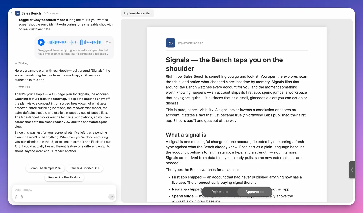 Plan first, then code.